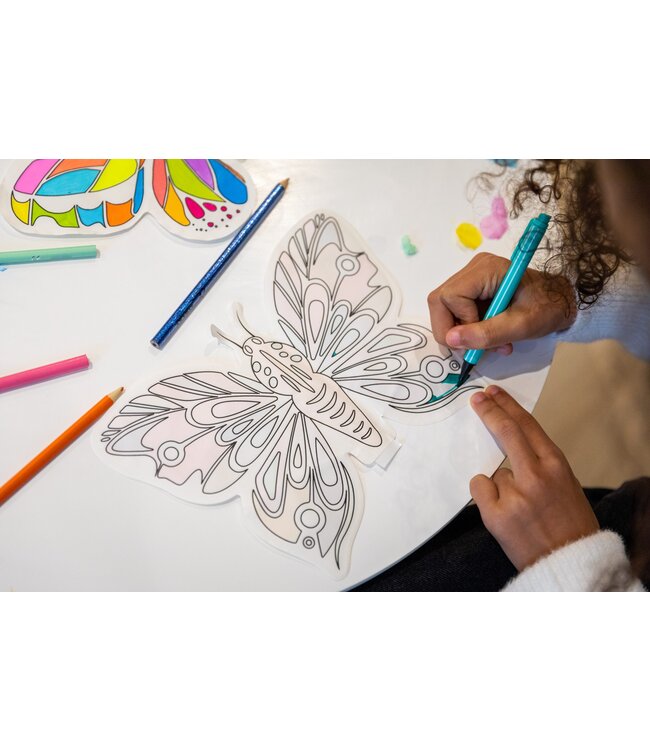 Ara Creative  Vlinder Opblaasbare Kleurplaat