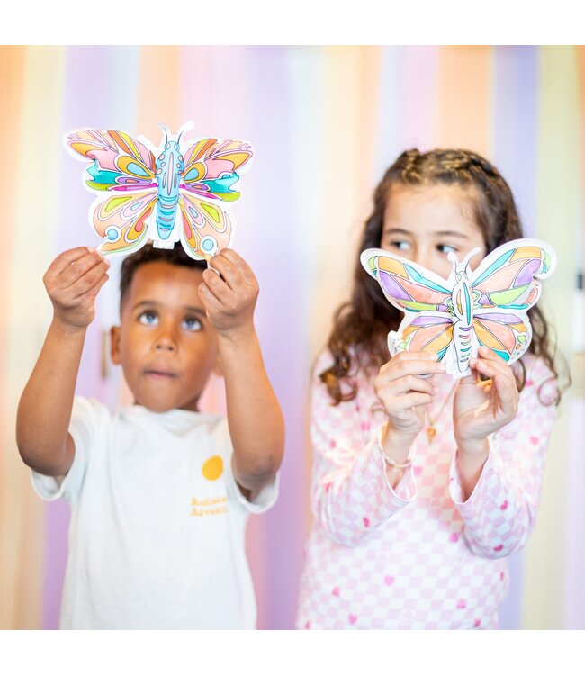 Ara Creative  Vlinder Opblaasbare Kleurplaat