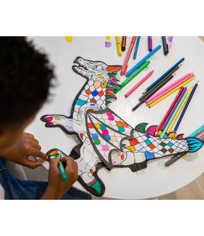 Ara Creative  Draak Opblaasbare Kleurplaat