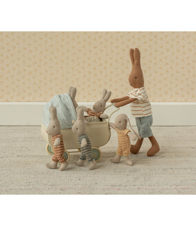 Maileg Kinderwagen Bunny Koraal