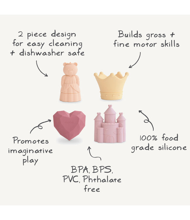 Mushie Prinsessen Badspeelset