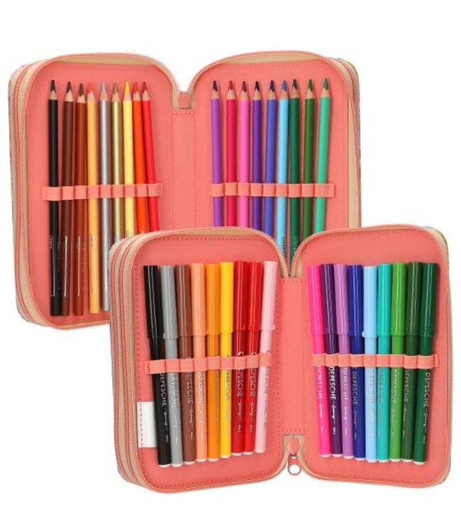 Depesche TopModel 3-vaks Etui Girl Power