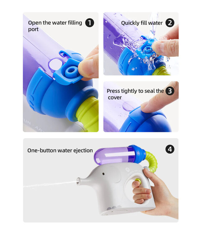 Waterpistool Olifant Bubble Blue