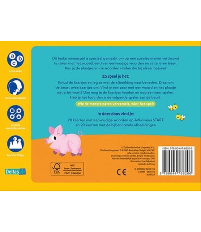 Deltas Ik Leer Lezen! Memo Spel
