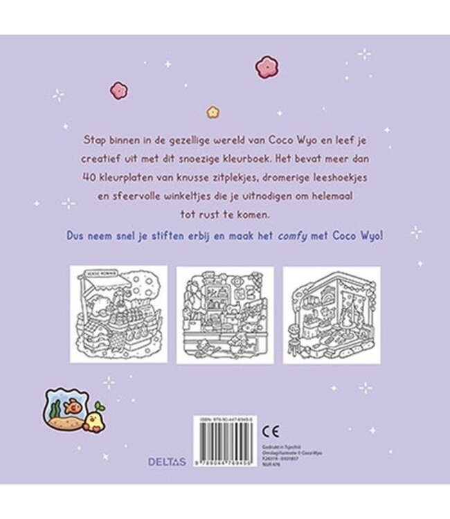 Deltas Coco Wyo - Cute & Comfy Kleurboek
