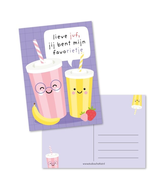 Kaart - Lieve Juf, Jij Bent Mijn Favorietje