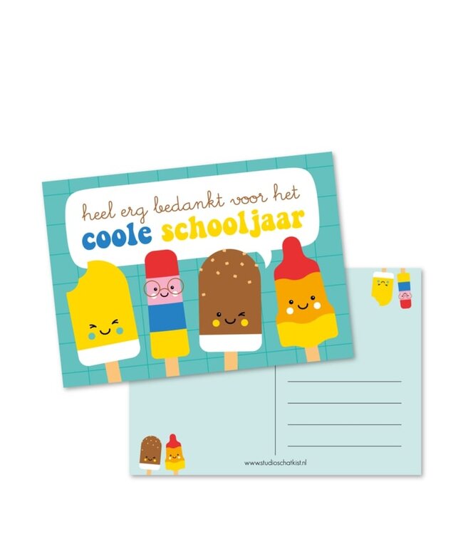 Kaart - Heel Erg Bedankt Voor Het Coole Schooljaar