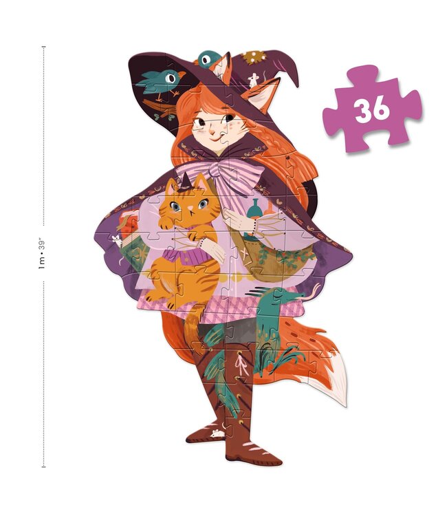 Djeco Puzzel Geant Witch Lily -36