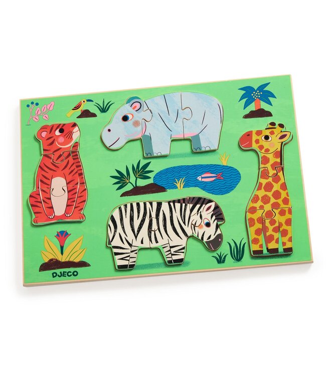 Djeco Puzzel Cuckoo Tiger