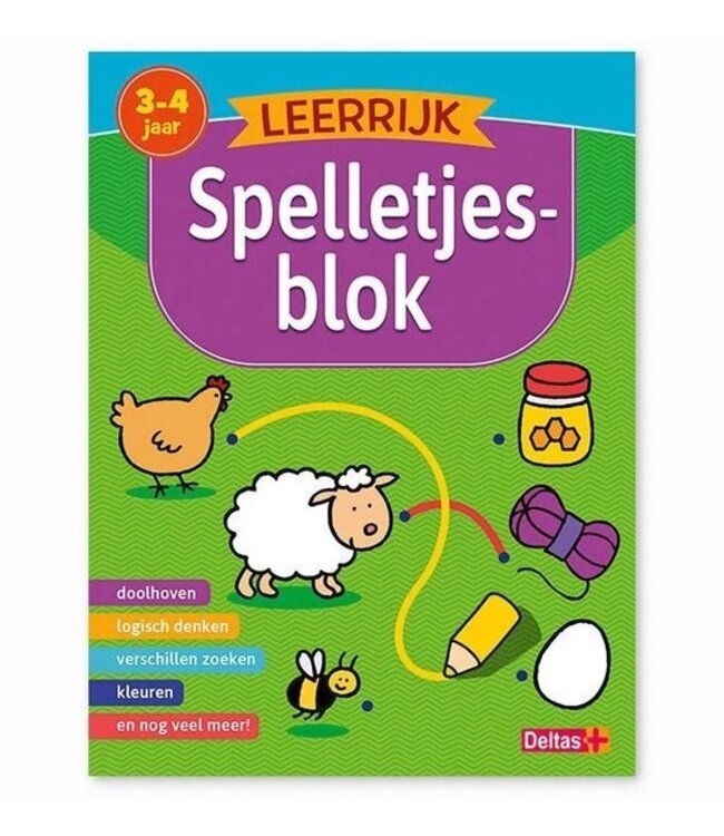 Leerrijk Spelletjesblok 3-4 Jaar