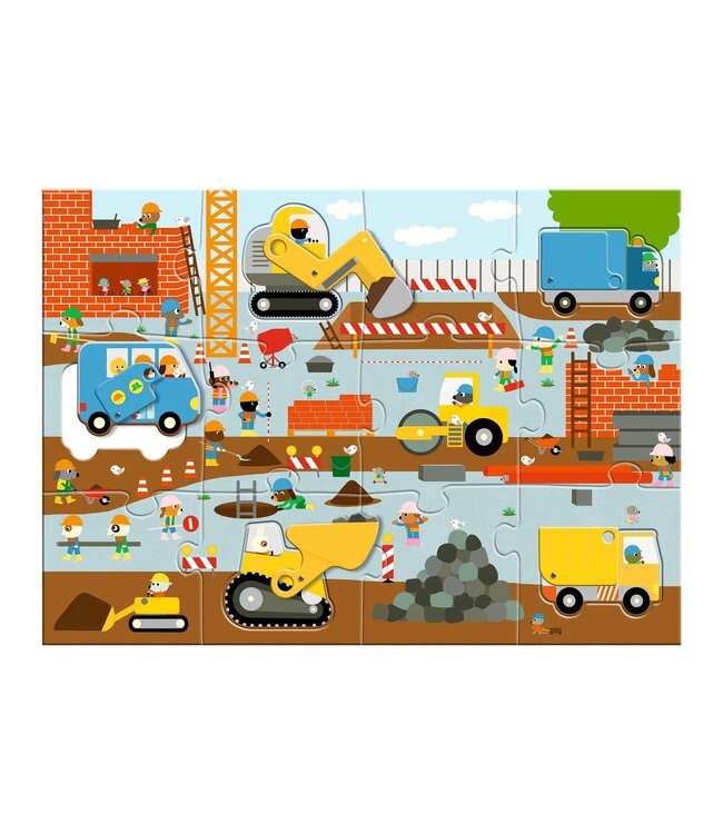 Djeco Reuzepuzzel De Bouwplaats -12+5