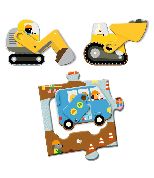 Djeco Reuzepuzzel De Bouwplaats -12+5