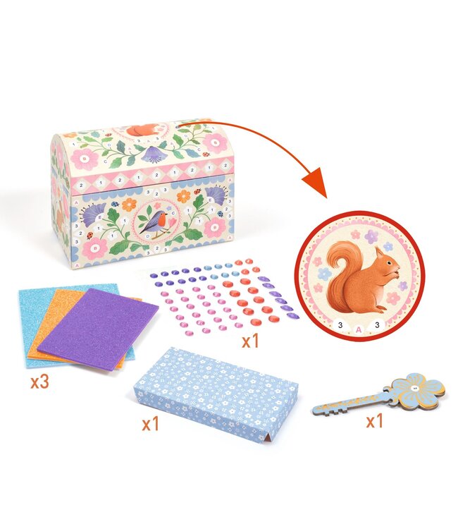 Djeco DIY Schatkist Roze