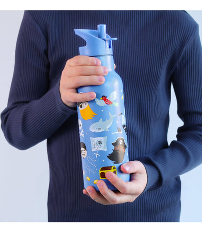 ALLC XL Rvs Drinkfles Piraat