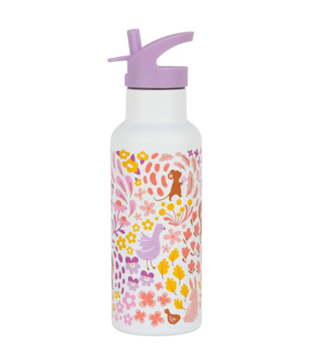 ALLC XL Rvs Drinkfles Flower Garden