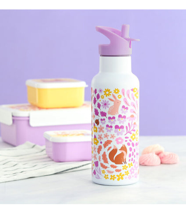 ALLC XL Rvs Drinkfles Flower Garden