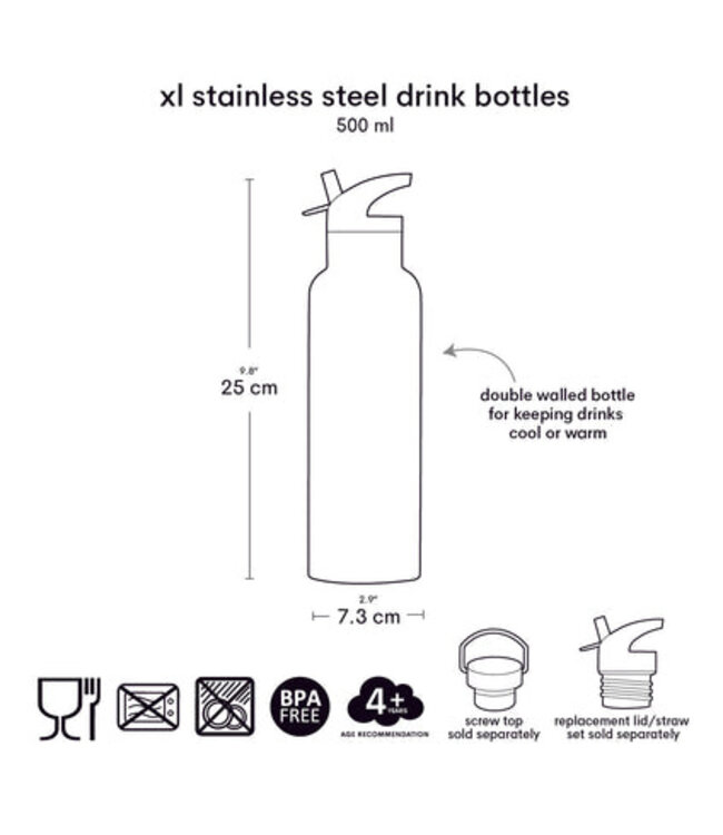 ALLC XL Rvs Drinkfles Kers