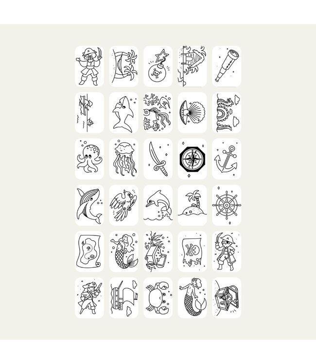 Kidywolf Kidydraw Mini Refill Animals-Pirates