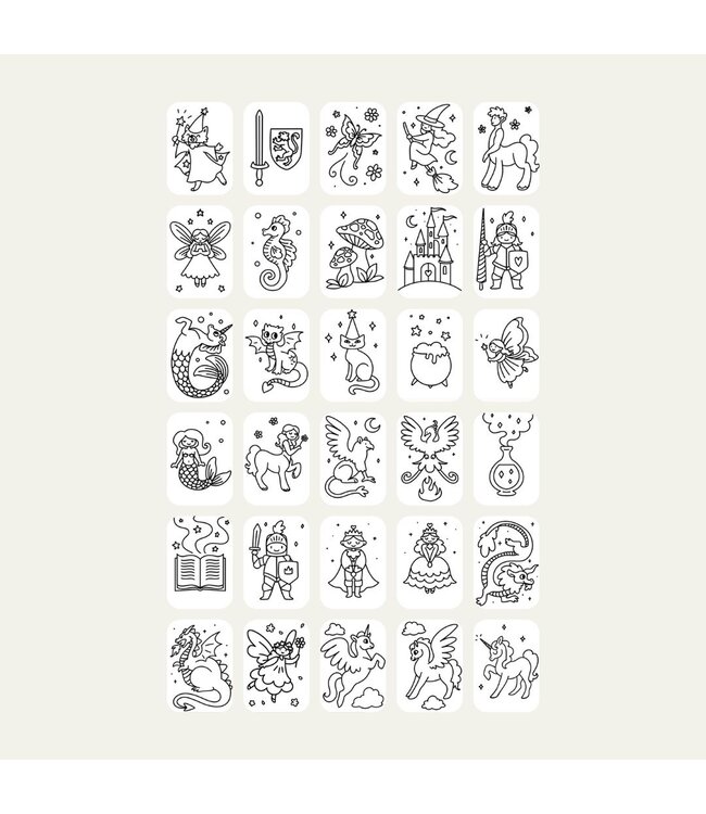 Kidywolf Kidydraw Mini Refill Once Upon A Time-Animals