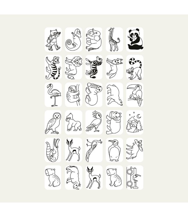 Kidywolf Kidydraw Mini Refill Once Upon A Time-Animals