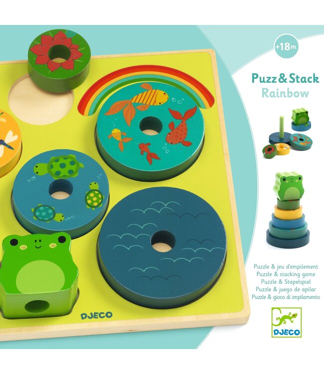 Djeco Puzz & Stack Rainbow