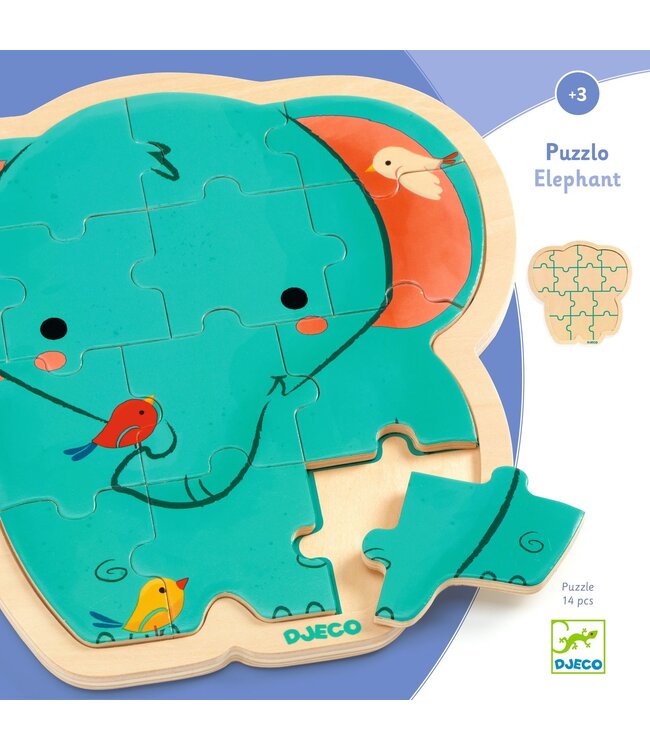Djeco Puzzel Olifant-14