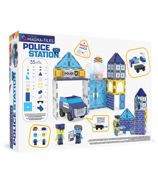 MAGNA-TILES Politiebureauset 35