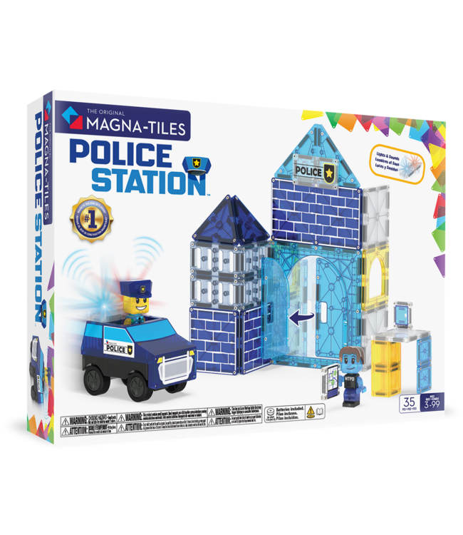 MAGNA-TILES Politiebureauset 35