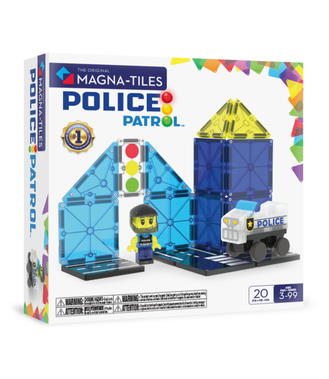MAGNA-TILES Police Patrol 20