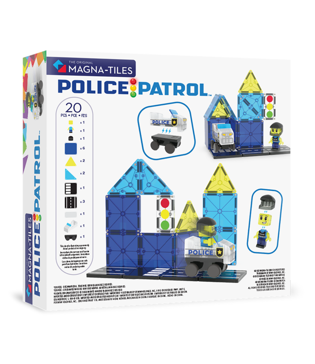 MAGNA-TILES Police Patrol 20