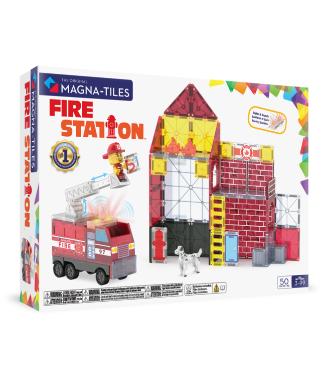MAGNA-TILES Brandweerkazerne 50