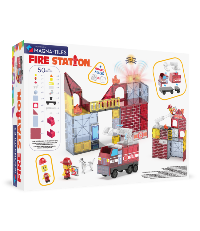 MAGNA-TILES Brandweerkazerne 50