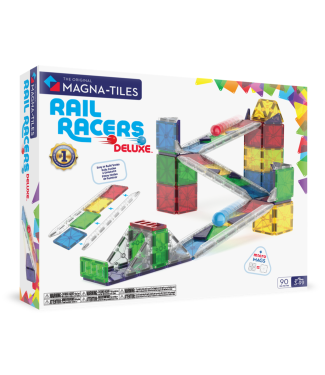 MAGNA-TILES Rail Racers Deluxe 90