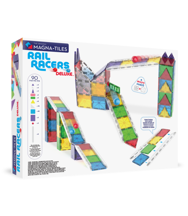 MAGNA-TILES Rail Racers Deluxe 90