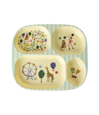 Rice 4-Vaks Bord Kermis Blauw