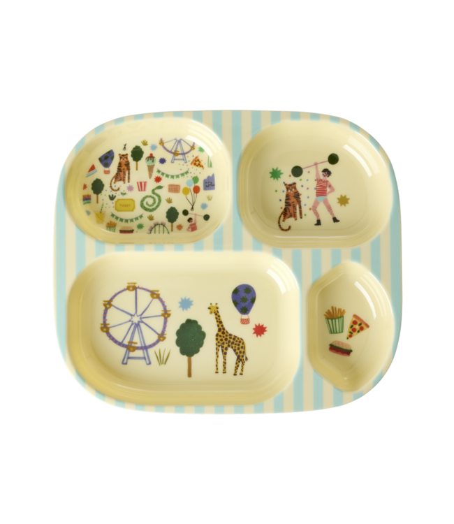 Rice 4-Vaks Bord Kermis Blauw