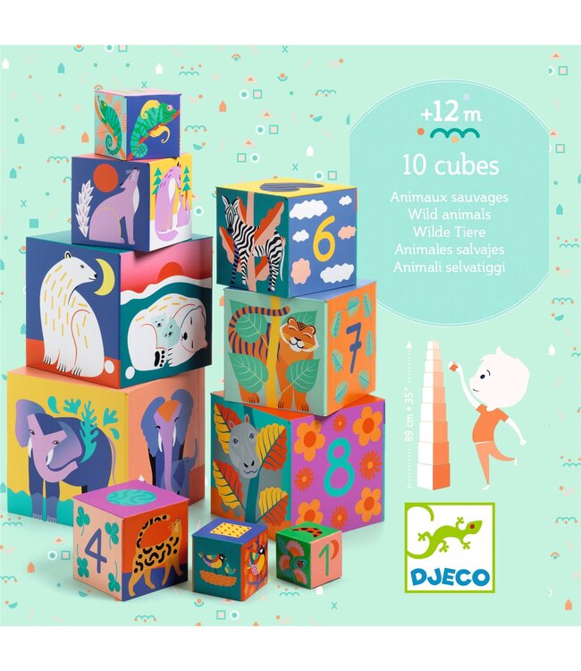 Djeco Stapeltoren Wilde Dieren
