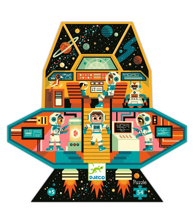 Djeco Puzzel Ruimteschip-54