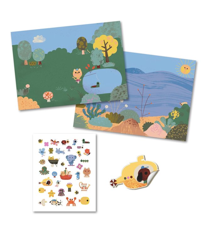 Djeco Stickers Zomertijd