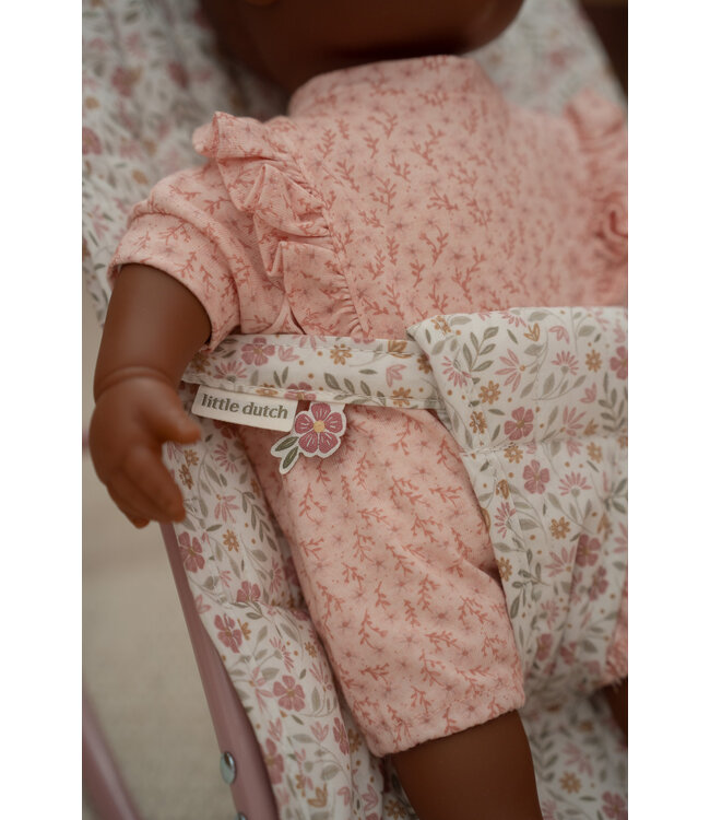 Little Dutch Poppen wipstoel - Metaal Soft Flowers