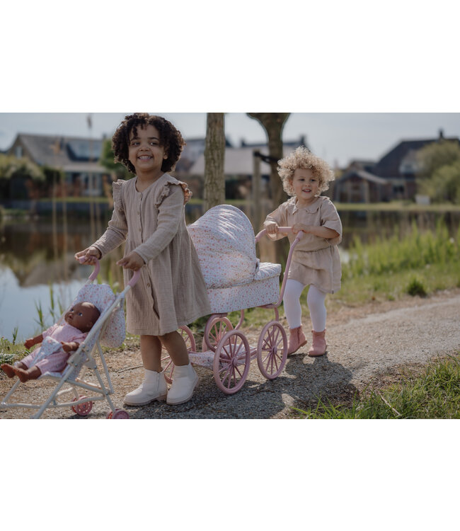 Little Dutch Poppenwagen - Metaal Soft Flowers