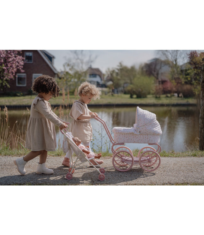 Little Dutch Poppenwagen - Metaal Soft Flowers