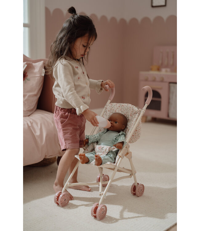 Little Dutch Poppenbuggy - Metaal Soft Flowers