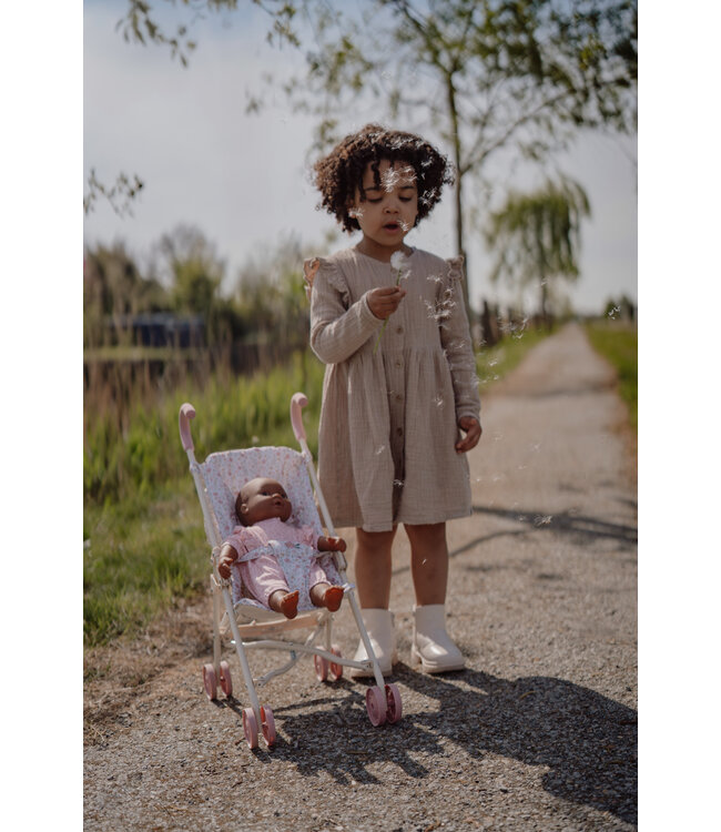 Little Dutch Poppenbuggy - Metaal Soft Flowers