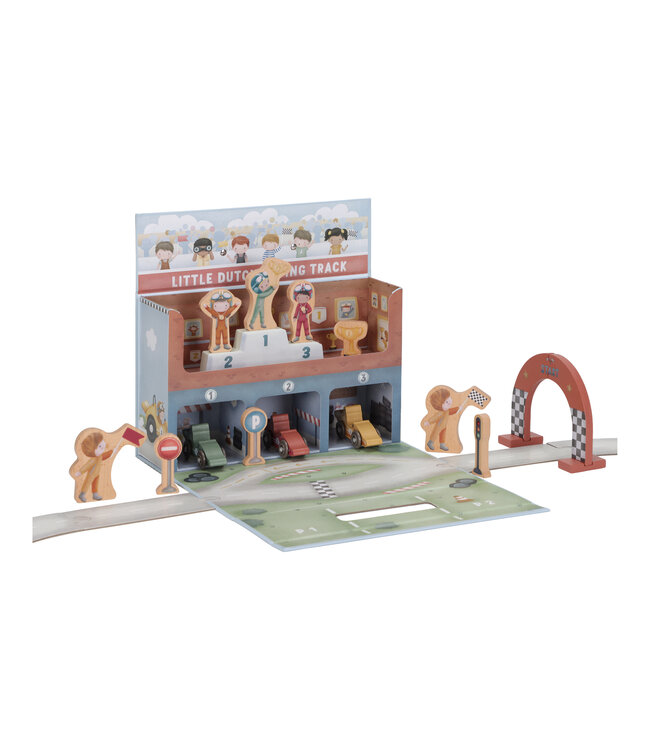 Little Dutch Speelkoffer met racebaan FSC