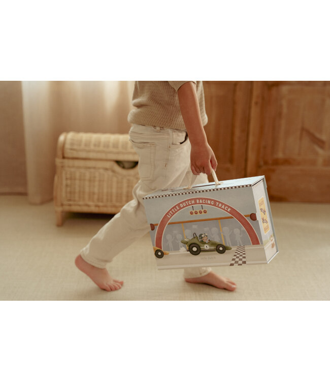 Little Dutch Speelkoffer met racebaan FSC