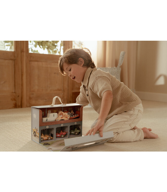 Little Dutch Speelkoffer met racebaan FSC