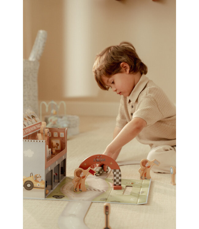 Little Dutch Speelkoffer met racebaan FSC