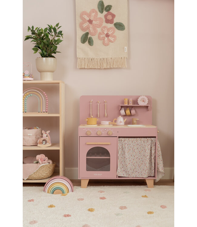 Little Dutch Houten speelkeuken Roze FSC