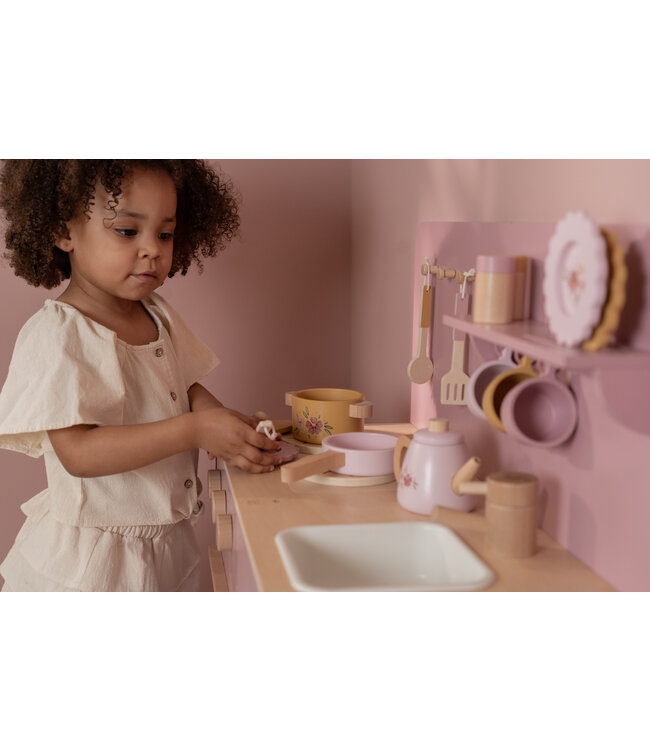 Little Dutch Houten speelkeuken Roze FSC